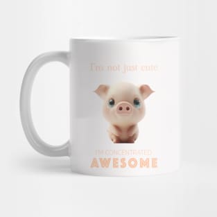 Pig Concentrated Awesome Cute Adorable Funny Quote Mug